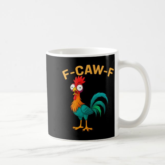 Caneca De Café Funny F-caw-f Chicken Fcawf Chicken  (Direita)