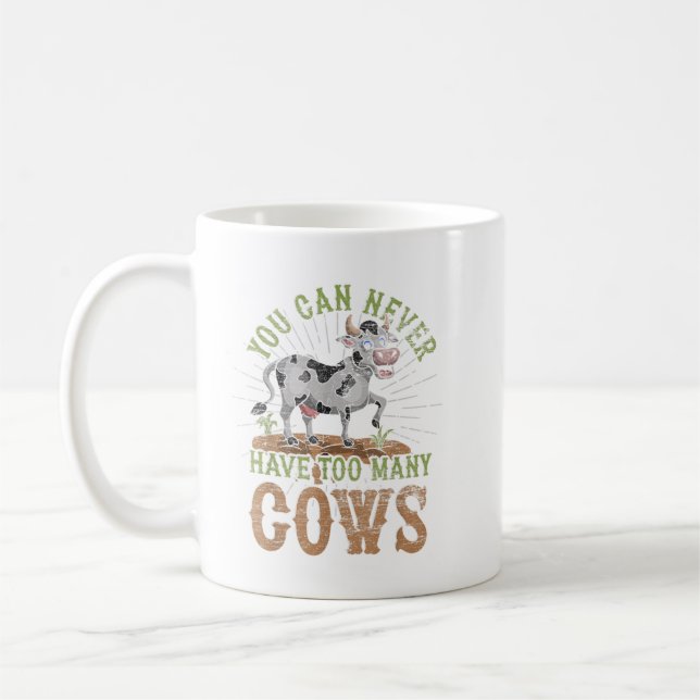 Caneca De Café Funny Farmer Farm Animal Lover Cute Cow Lrbva. Per (Esquerda)