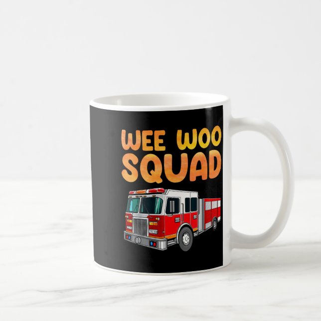 Caneca De Café Funny Firefighter Art For Kids Men Women Fireman F (Direita)