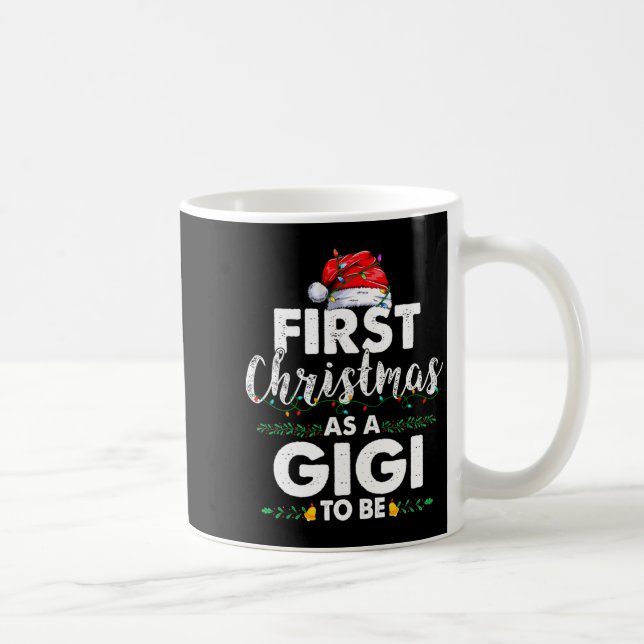 Caneca De Café Funny First Christmas As A Gigi To Be New Gigi Xma (Direita)