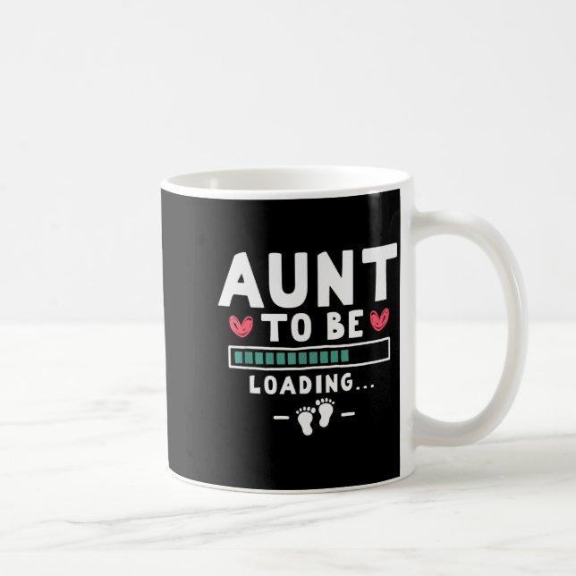 Caneca De Café Funny First Time Pregnancy Announcement - Aunt To  (Direita)