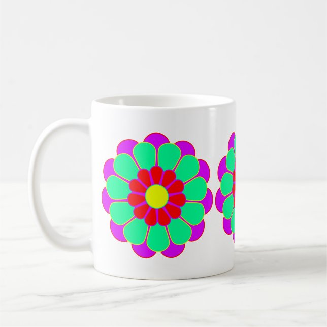 Caneca De Café Funny Flower Power Bloom I (Esquerda)