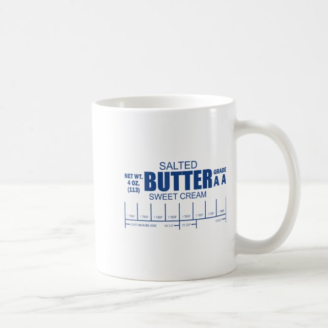 Caneca De Café Funny Foodie Baker Baking Salted Butter  (Direita)