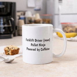 Caneca De Café Funny Forklift Driver Mug Custom Name Gift