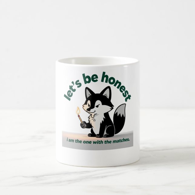 Caneca De Café Funny Fox With Matches (Centro)