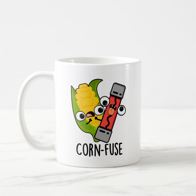 Caneca De Café Funny Funny Funny Confundida com Milho (Esquerda)