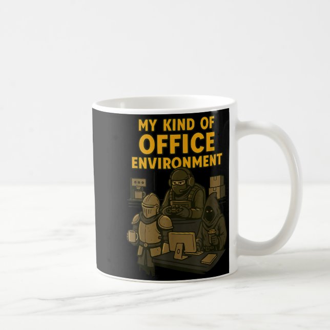 Caneca De Café Funny Gamer Office Work Sarcasm Gamer Nerd Office  (Direita)