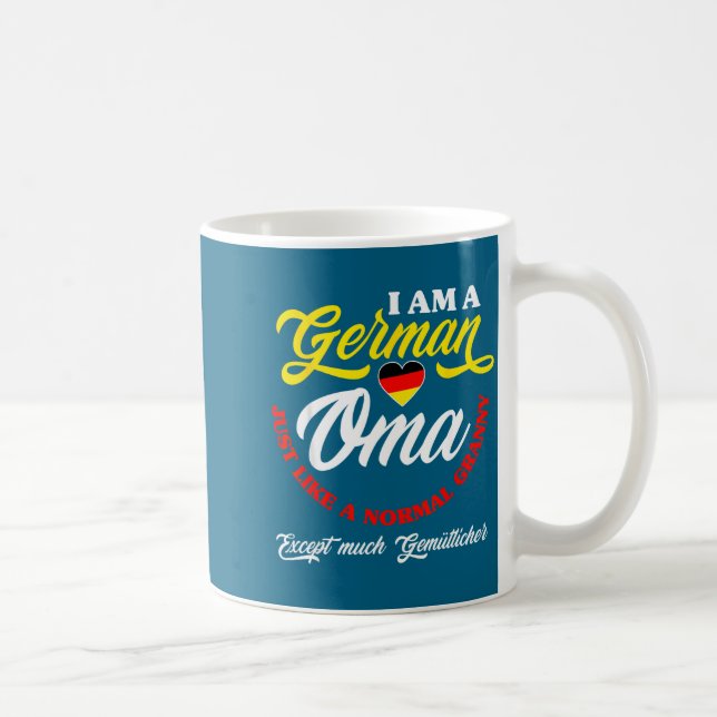 Caneca De Café Funny Germany German Oma German Granny Deutsche Om (Direita)
