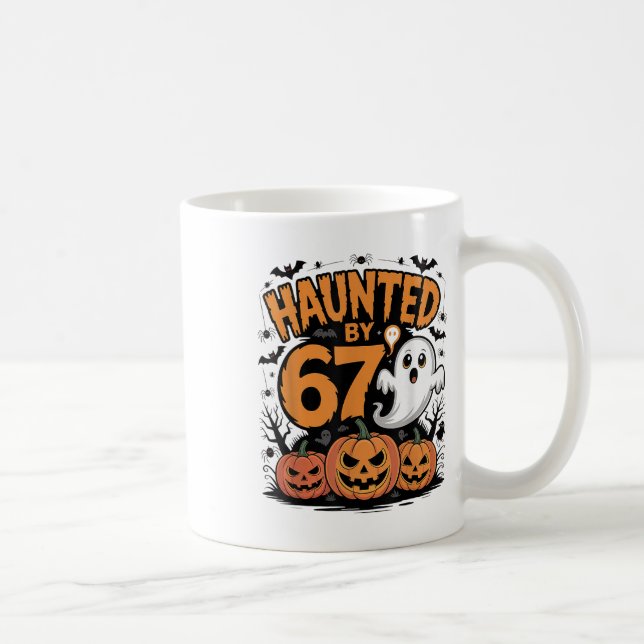 Caneca De Café Funny Ghost T Pumpkin Halloween - Haunted  (Direita)