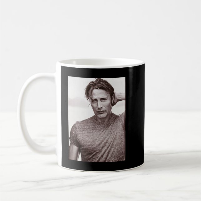 Caneca De Café Funny Gifts Mikkelsen Danish Mads Ator Retro Wav (Esquerda)