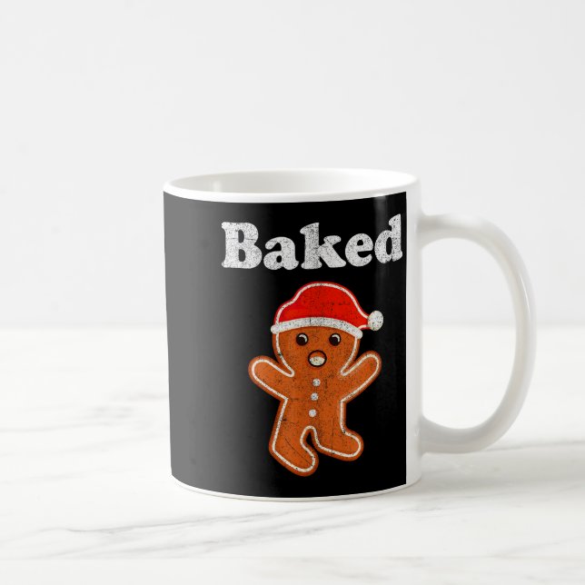 Caneca De Café Funny Gingerbread Man Baked Cookie Baking Adult Ch (Direita)