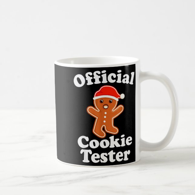 Caneca De Café Funny Gingerbread Man Cookie Tester Christmas  (Direita)