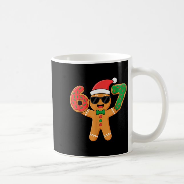 Caneca De Café Funny Gingerbread Six Seven 67 Ice Cream Drip Chri (Direita)