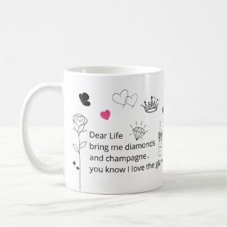 Caneca De Café Funny Glam Quote Mug