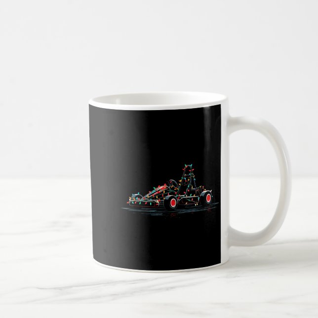 Caneca De Café Funny Go Kart Christmas Graphics Lights Lover Kart (Direita)