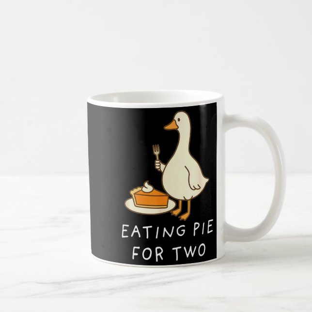 Caneca De Café Funny Goose Thanksgiving Couples Pregnancy Announc (Direita)