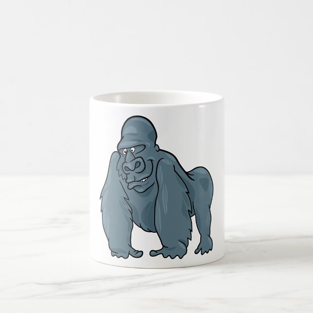 Caneca De Café Funny Gorilla Legal Blue Ape Design (Criador carregado)