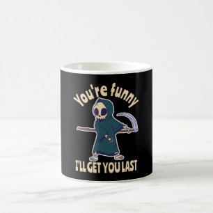 Caneca De Café Funny Grim Reaper Skeleton Halloween Costume