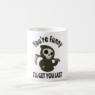 Caneca De Café Funny Grim Reaper Skeleton Halloween Costume