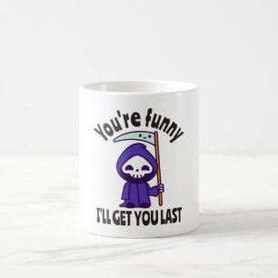 Caneca De Café Funny Grim Reaper Skeleton Halloween Costume