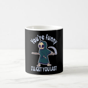 Caneca De Café Funny Grim Reaper Skeleton Halloween Costume