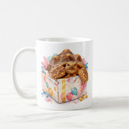 Caneca De Café Funny Grumpy Watercolor Happy Birthday Gift Turtle