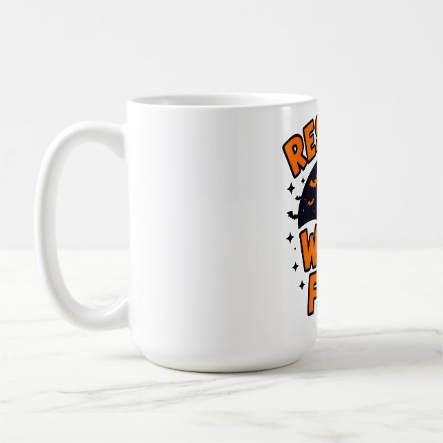Caneca De Café Funny Halloween Witch Design – "Resting Witch Face (Esquerda)