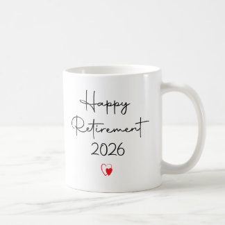 Caneca De Café Funny Happy Retirement 2026 Saying For Coworker 