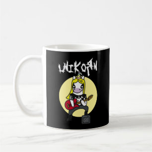 Caneca De Café Funny Heavy Metal Unicorn