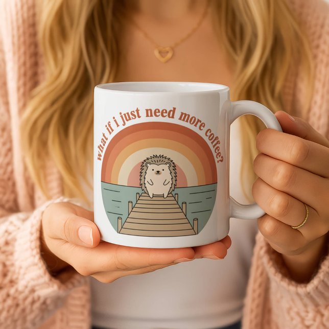 Caneca De Café Funny Hedgehog Coffee Morning Slogan Mug (Criador carregado)
