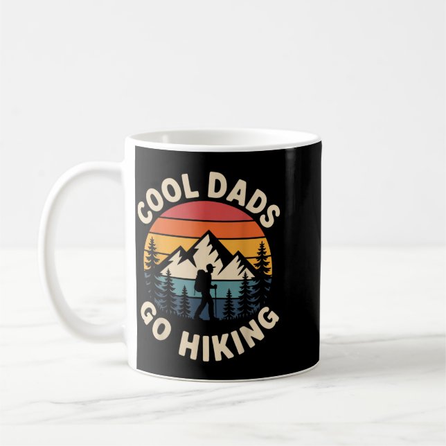 Caneca De Café Funny Hiker Cool Dads Go Hiking (Esquerda)