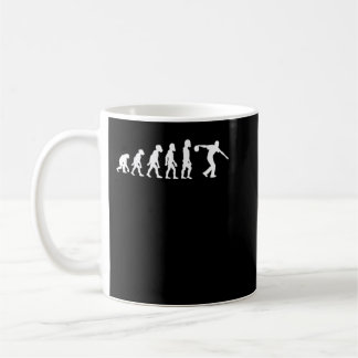 Caneca De Café Funny Human Bowling Evolution Pin Ball Bowler Play