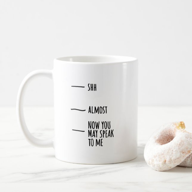 Caneca De Café Funny Humor Coffee Quote Mood Mug (Com Donut)