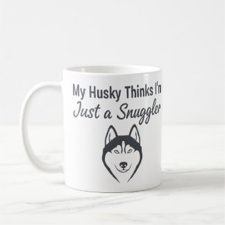 Caneca De Café Funny Husky Dog Snuggler