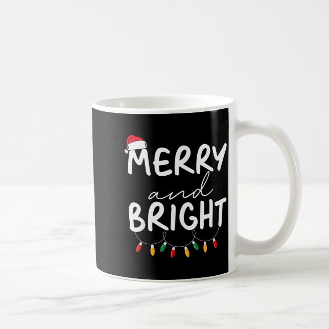 Caneca De Café Funny I'm Trying To Feel Merry Xmas Bright Matchin (Direita)