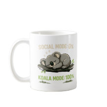 Funny Introvert Koala Coffee Mug