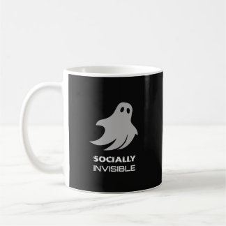 Caneca De Café Funny Introvert Spooky Ghost