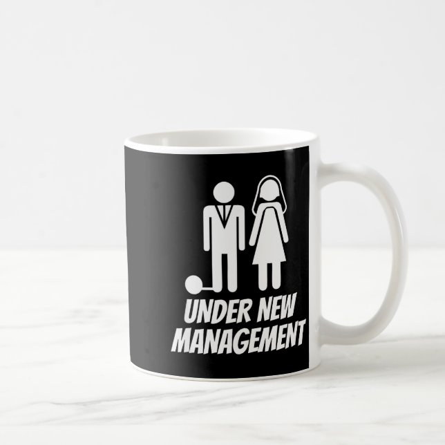 Caneca De Café Funny Just Married , Fun Newlywed Gag For Men  (Direita)