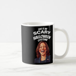 Caneca De Café Funny Kamala Harris Scary Halloween Presidente