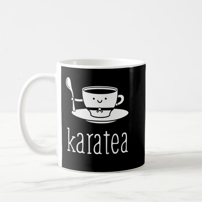 Caneca De Café Funny Karate Design Karatea White Light Essential  (Esquerda)