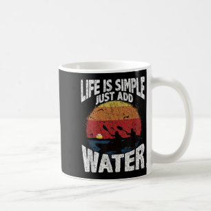 Caneca De Café Funny Kayaking Graphic Sunset Watersport Fan