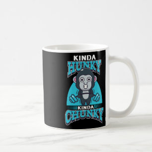 Caneca De Café Funny Kinda Chunky Kinda Hunky Bodybuilding Gym Po