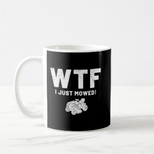 Caneca De Café Funny Lawn Mower Remando WTF Vintage Work Laac Tra