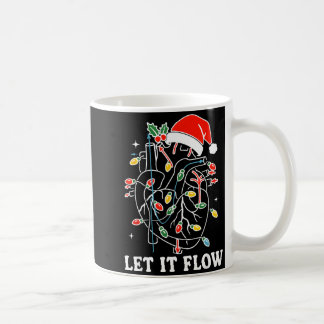 Caneca De Café Funny Let It Flow Anatomy Heart Cardiac Nurse Sant