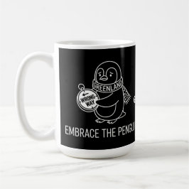 Caneca De Café Funny Lost Greenland Penguin Embrace the Wrong Way