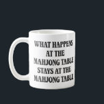 Caneca De Café Funny Mahjong Lover Cotação Mahj Humor Divertido<br><div class="desc">Comece seu dia com uma mão vencedora e uma boa risada com esta engraçada caneca de café Mahjong amante, apresentando uma citação inteligente inspirada no Mahj em texto negro ousado; perfeita para os entusiastas da noite de jogos, jogadores de azulejo experientes, e qualquer um que ama um pouco de humor...</div>