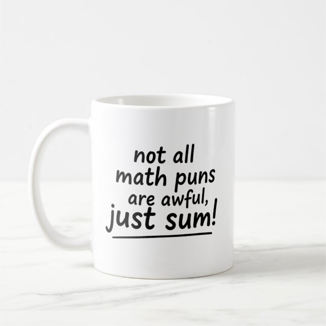 Caneca De Café Funny Math Quotes Mug Joke Puns Handwritten Saying (Esquerda)