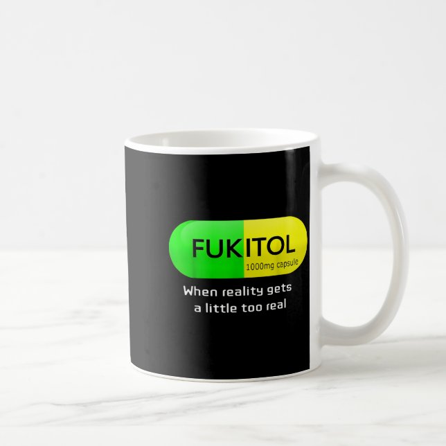 Caneca De Café Funny Medication Gooditol Capsule Pharmacy Humor  (Direita)