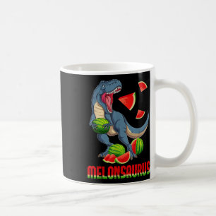 Caneca De Café Funny Melonsaurus Watermelon Dinosaur Summer Tropi