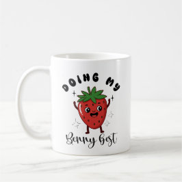 Caneca De Café Funny Mental Health Doing My Berry Best